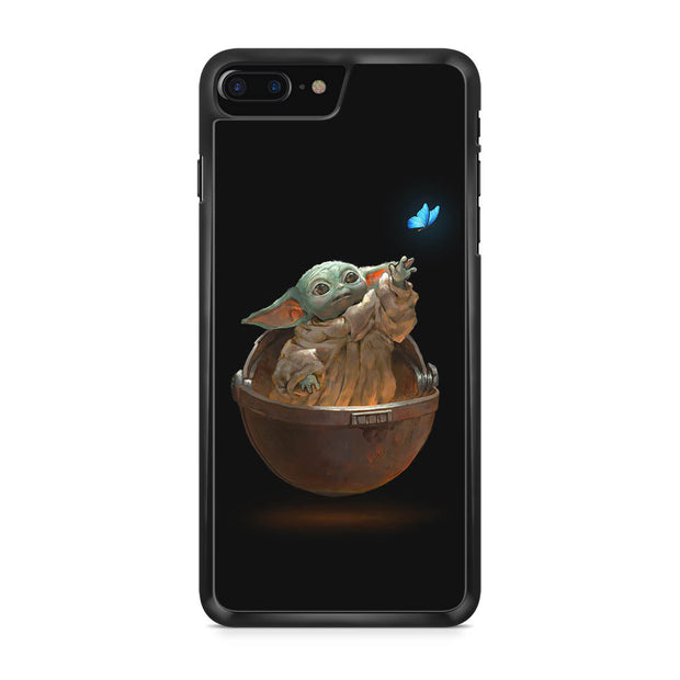 Baby Yoda Butterfly iPhone 8 Plus Case