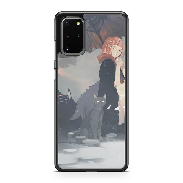Cat and Girl Galaxy Note 20 Case