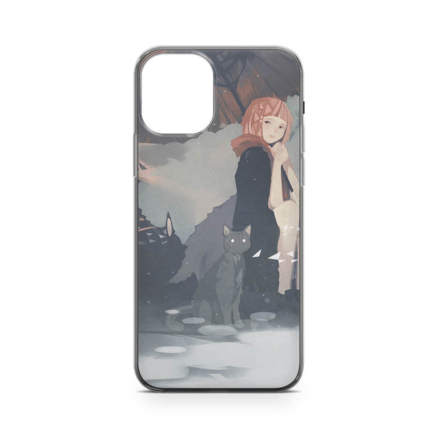 Cat and Girl iPhone 14/14 Plus/14 Pro/14 Pro Max Case