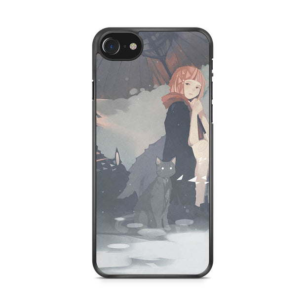 Cat and Girl iPhone SE 2020 Case